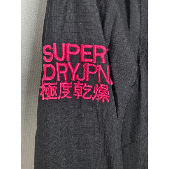 Superdry Women's Black Pink Fur‎ Hood Parka Jacket Coat xs - Picture 5 of 16